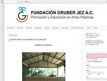 Tablet Screenshot of fundaciongruberjez.org